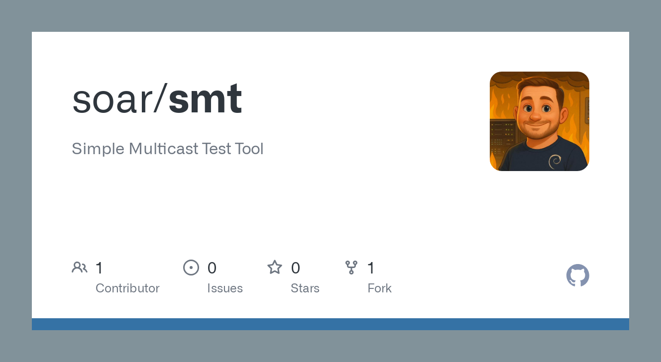 Simple Multicast Test Tool · @soar